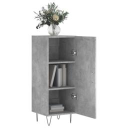 Berkfield Home Sideboard Concrete Grey 34.5x34x90 cm Engineered Wood - thumbnail 4