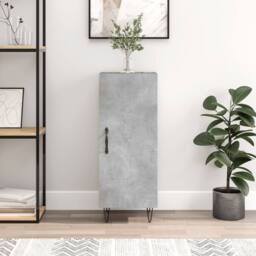 Berkfield Home Sideboard Concrete Grey 34.5x34x90 cm Engineered Wood - thumbnail 2