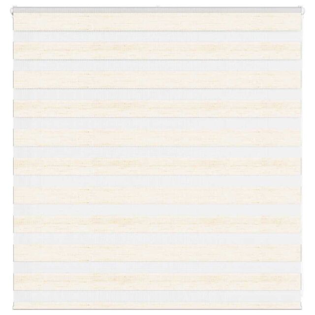 Berkfield Home Zebra Blind Marble Beige 145x100 cm Fabric Width 140.9 cm Polyester - image 1