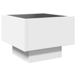 Berkfield Home Side Table with LED White 40x40x30 cm Engineered Wood - Size: 40 x 40 x 30 cm - thumbnail 8