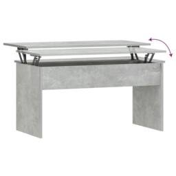 Berkfield Home Coffee Table Concrete Grey 102x50.5x52.5 cm Engineered Wood - thumbnail 6