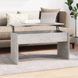 Berkfield Home Coffee Table Concrete Grey 102x50.5x52.5 cm Engineered Wood - thumbnail 1