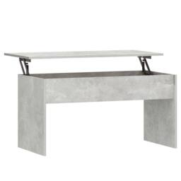 Berkfield Home Coffee Table Concrete Grey 102x50.5x52.5 cm Engineered Wood - thumbnail 2