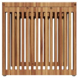 Berkfield Home Garden Side Table 45x42.5x45 cm Solid Wood Teak in Brown - thumbnail 6