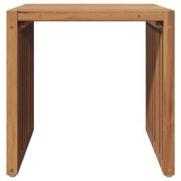 Berkfield Home Garden Side Table 45x42.5x45 cm Solid Wood Teak in Brown - thumbnail 5