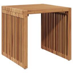 Berkfield Home Garden Side Table 45x42.5x45 cm Solid Wood Teak in Brown - thumbnail 2