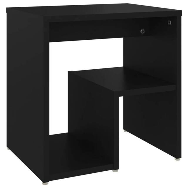 Berkfield Home Durable Bed Cabinets 2 pcs Black 40x30x40 cm Engineered Wood - Size: 40 x 30 x 40 cm - image 1