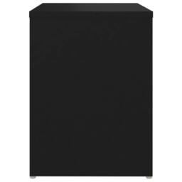 Berkfield Home Durable Bed Cabinets 2 pcs Black 40x30x40 cm Engineered Wood - Size: 40 x 30 x 40 cm - thumbnail 5