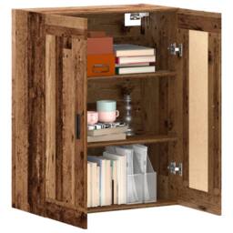 Berkfield Home Wall Mounted Cabinet Old Wood 69.5x34x90 cm Engineered Wood in Brown - thumbnail 3