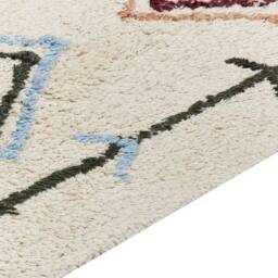 Wyld and Coco Hand-Tufted Cotton Area Rug 160 x 230 cm Multicolour Beige - Size: 160 cm x 230 cm - thumbnail 3