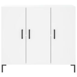 Berkfield Home Sideboard White 90x34x80 cm Engineered Wood - Size: 90 x 34 x 80 cm - thumbnail 6