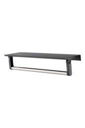 Living and Home Aluminium Alloy Framed HD Float Glass Bathroom Mirror in Black - thumbnail 6