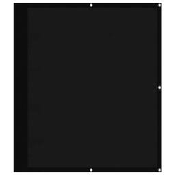 Berkfield Home Balcony Screen Black 120x1000 cm 100% Polyester Oxford - thumbnail 2
