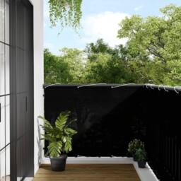 Berkfield Home Balcony Screen Black 120x1000 cm 100% Polyester Oxford