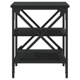 Berkfield Home Side Tables 2 pcs Black 40x42x50 cm Engineered Wood - Size: 40 x 42 x 50 cm - thumbnail 7