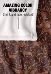 JQ Licensing Jl-Jp Big Game Deer Moose Hunting Pattern Silky Touch Super Soft Throw Blanket 152 X 127 cm in White - thumbnail 4