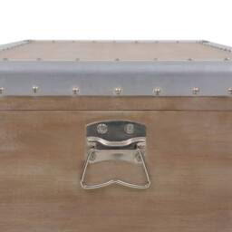 Berkfield Home Storage Box Solid Fir Wood 91x52x40 cm Brown - Size: 91 x 52 x 40 cm - thumbnail 9