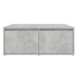 Berkfield Home Coffee Table Concrete Grey 80x80x31 cm Engineered Wood - Size: 80 x 80 x 31 cm - thumbnail 4