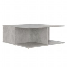 Berkfield Home Coffee Table Concrete Grey 80x80x31 cm Engineered Wood - Size: 80 x 80 x 31 cm - thumbnail 6