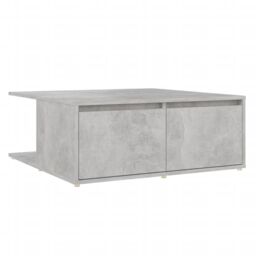 Berkfield Home Coffee Table Concrete Grey 80x80x31 cm Engineered Wood - Size: 80 x 80 x 31 cm - thumbnail 2