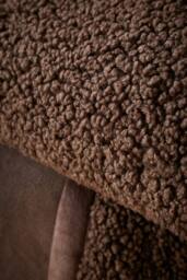 Catherine Lansfield 'So Soft Velvet Boucle' Blanket Throw in Chocolate - Size: 130 cm x 170 cm - thumbnail 3