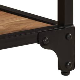 Berkfield Home Beautiful Coffee Table 90x45x35 cm Solid Acacia Wood in Brown - Size: 90 x 45 x 35 cm - thumbnail 7
