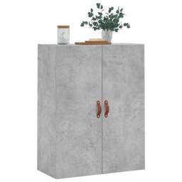 Berkfield Home Wall Mounted Cabinet Concrete Grey 69.5x34x90 cm - thumbnail 4