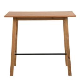 netfurniture Belgravia Bar Table in Oak in Brown - thumbnail 2