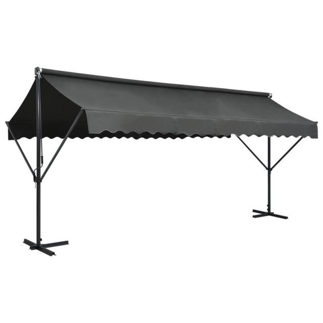 Berkfield Home Free Standing Awning 500x300 cm Anthracite in Black - image 1