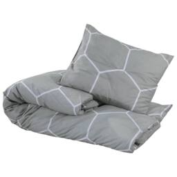 Berkfield Home Elegant Duvet Cover Set Grey 140x200 cm Cotton