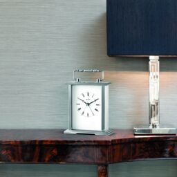 Acctim Gainsborough Mantel Clock Quartz Polished Metal Carriage Clock Energy Efficient Movement in Silver - thumbnail 2