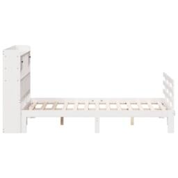 Berkfield Home Bookcase Bed without Mattress White 150x200 cm King Solid Wood Pine - thumbnail 5