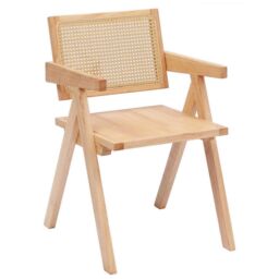 Nordlys Scandinavian Solid Wood Dining Room Chair in Light Brown - thumbnail 1