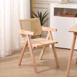 Nordlys Scandinavian Solid Wood Dining Room Chair in Light Brown - thumbnail 4