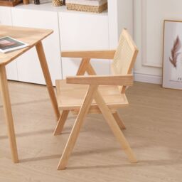 Nordlys Scandinavian Solid Wood Dining Room Chair in Light Brown - thumbnail 7