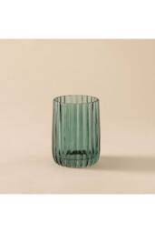 Cosmic Toothbrush Holder Tumbler, Glass, 8cm, Bluish Green, Lido Collection in Teal - thumbnail 2
