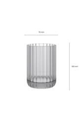 Cosmic Toothbrush Holder Tumbler, Glass, 8cm, Bluish Green, Lido Collection in Teal - thumbnail 7