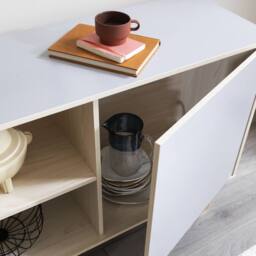 Nöa and Nani Järstorp TV Unit in Grey & Oak Finish - thumbnail 3