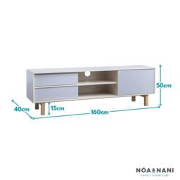 Nöa and Nani Järstorp TV Unit in Grey & Oak Finish - thumbnail 6