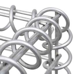 Berkfield Home Durable Cube Gabion Raised Bed Steel Wire 40x40x40 cm in Silver - Size: 40 x 40 x 40 cm - thumbnail 5