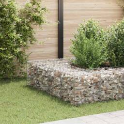 Berkfield Home Durable Cube Gabion Raised Bed Steel Wire 40x40x40 cm in Silver - Size: 40 x 40 x 40 cm - thumbnail 2