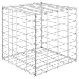 Berkfield Home Durable Cube Gabion Raised Bed Steel Wire 40x40x40 cm in Silver - Size: 40 x 40 x 40 cm - thumbnail 3
