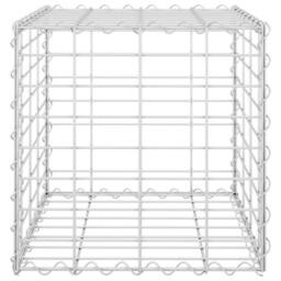 Berkfield Home Durable Cube Gabion Raised Bed Steel Wire 40x40x40 cm in Silver - Size: 40 x 40 x 40 cm - thumbnail 4