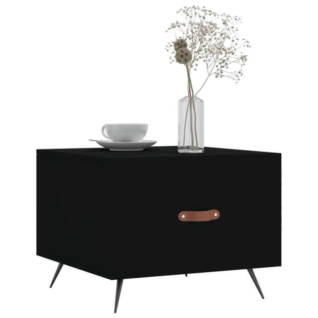 Berkfield Home Decorative Coffee Tables 2 pcs Black 50x50x40 cm Engineered Wood - Size: 50 x 50 x 40 cm - image 1