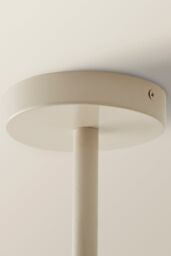 ValueLights Parker Gloss & Walnut Dome Lamp 3 Way Bar Ceiling Light with Bulbs in Cream - thumbnail 5