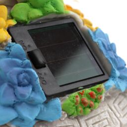 ILFD Group Ltd Solar Turtle Fairy Garden Ornament in Grey - Size: 12 Pack - thumbnail 2