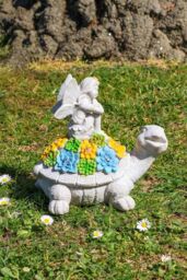 ILFD Group Ltd Solar Turtle Fairy Garden Ornament in Grey - Size: 12 Pack - thumbnail 7