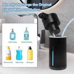 Kelvenix black Automatic Soap Dispenser 420ml Touchless - thumbnail 3