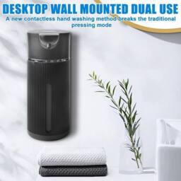 Kelvenix black Automatic Soap Dispenser 420ml Touchless - thumbnail 1