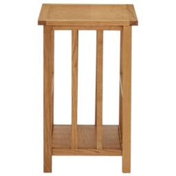 Berkfield Home Magazine Table 45x35x55 cm Solid Oak Wood in Brown - Size: 45 x 35 x 55 cm - thumbnail 3